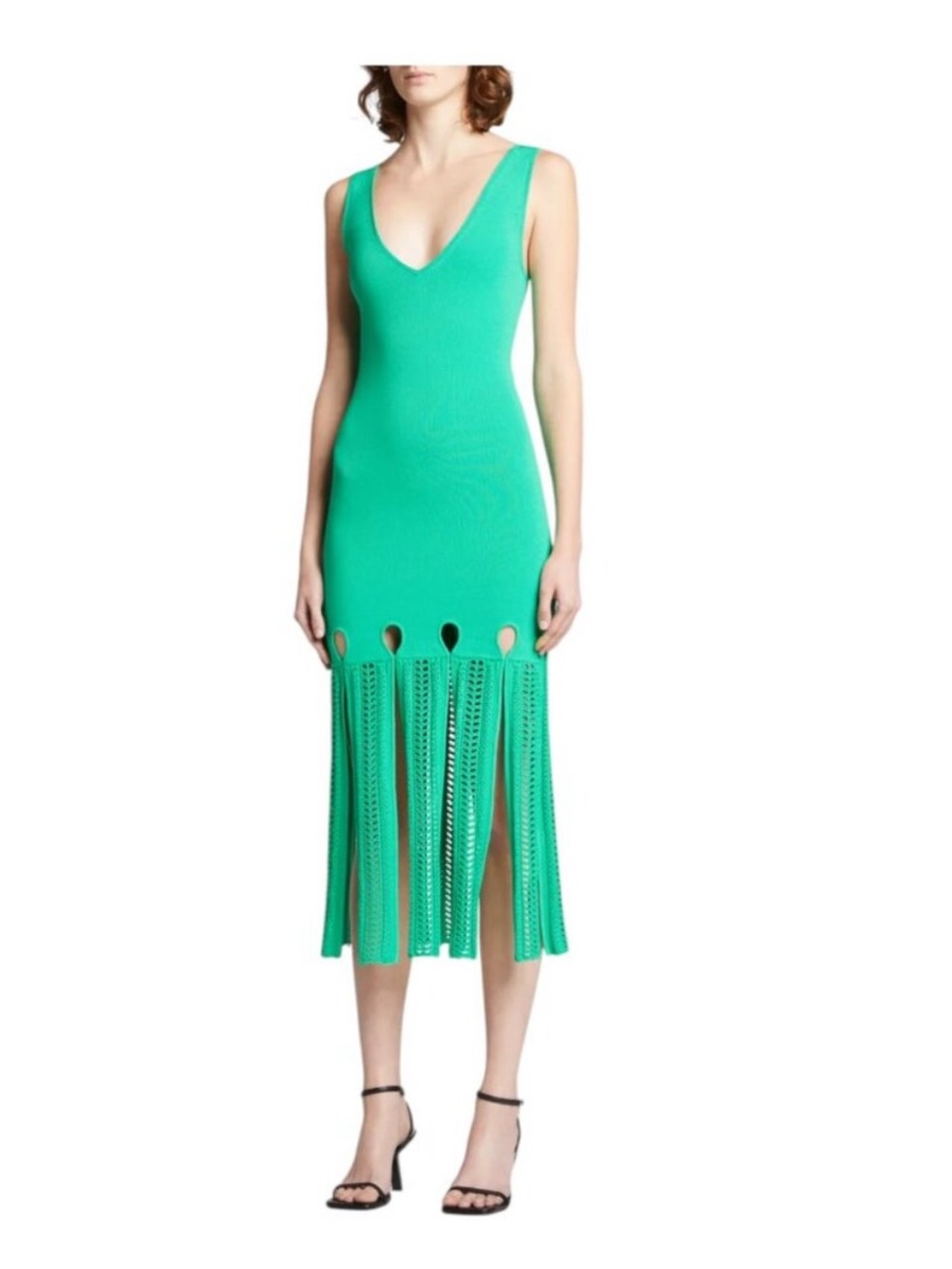 Alexis green Dress with fringe